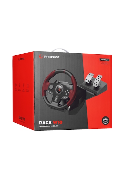 Rampage Race W10 Ps3/ps4/pc/xboxone/xbox360 Swıtch 6 İn 1 Pedallı Gaming Oyuncu Direksiyonu