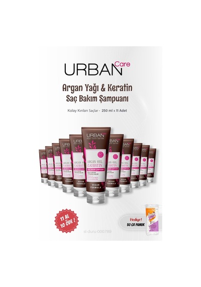 11 Al 10 Öde Urban Care Keratin Şampuan Argan Oil 250 Ml Ve Pamuk