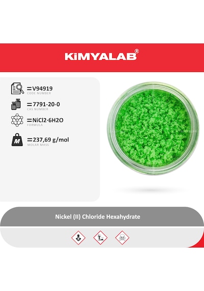 Kimyalab Nikel Iı Klorür Hekzahidrat 500 G