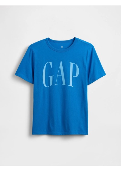 Gap V-frch Logo Arch Tee Mavi