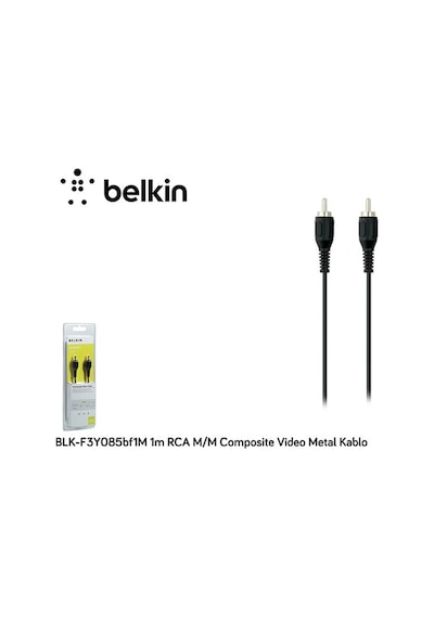 Belkin Blk-F3Y085Bf1M 1M Rca M-M Composite Video Metal  Kablo