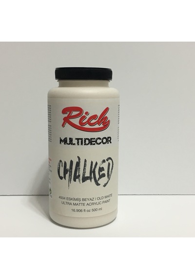 Rich Multi Decor Chalked Akrilik Boya 500 Cc. 4504 Eskimiş Beyaz N11.811