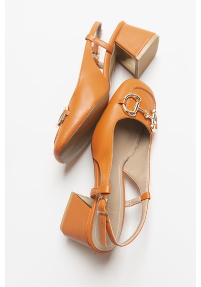 Luvishoes Karol Turuncu Kadın Topuklu Ayakkabı Turuncu