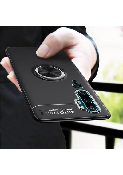Xiaomi Mi Note 10 Yüzüklü Standli Manyetik Kamera Korumali Kilif 409986415