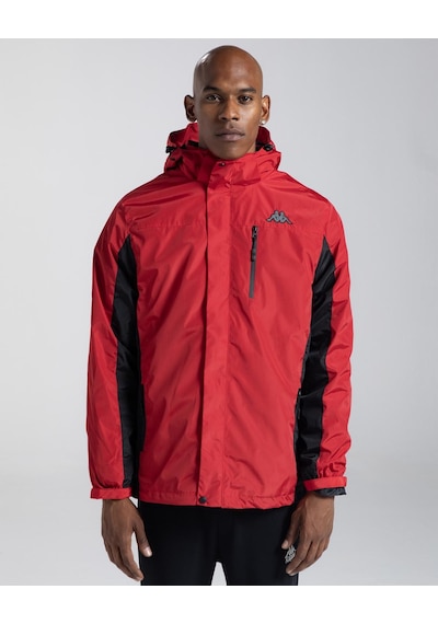 Kappa Authentic Rika Erkek Mercan Kırmızı Regular 3-in-1 Mont