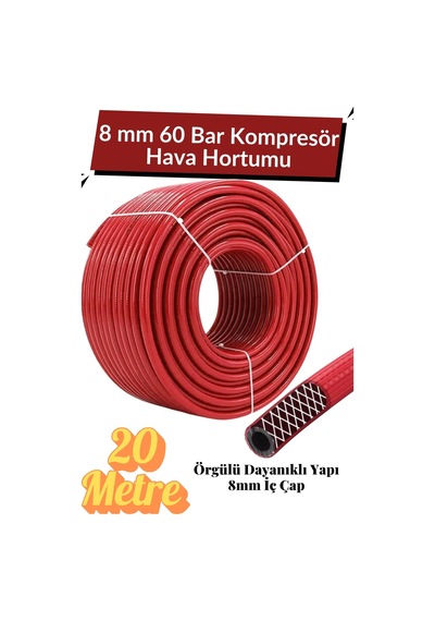 20 Metre Kompresör Hava Hortumu 8 Mm Termo Hortum Kırmızı Thermo Hortum Basınca Dayanıklı Hortum 20 Metre Kompresör Hava Hortumu 8 Mm Termo Hortum Kırmızı Thermo Hortum Basınca Dayanıklı Hortum