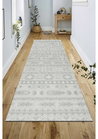 İskandinav Modern Tasarım Sisal Bukle Özel Ölçü Salon Oturma Odası Koridor Halısı Bej Gri Krem
