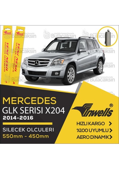 Mercedes Glk Muz Silecek Takımı 2014-2016 İnwells