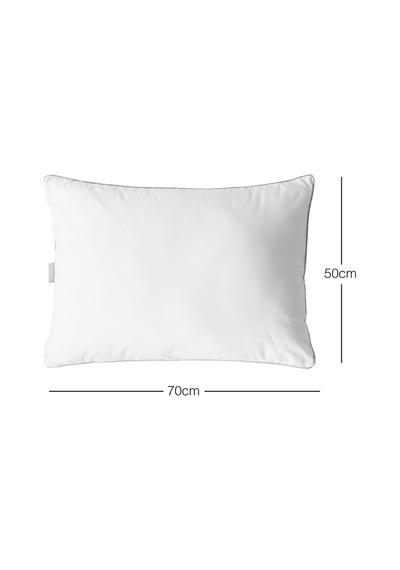 Ocean Home Textile Pamuklu Saten Biyeli Mikrojel Yastık 50 X 70 Cm Beyaz
