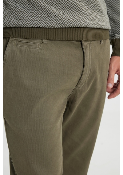 AC&Co / Altınyıldız Classics Erkek Hakı Pamuklu Slim Fit Dar Kesim Armürlü Yan Cep Esnek Casual Pantolon Haki AC&Co / Altınyıldız Classics Erkek Hakı Pamuklu Slim Fit Dar Kesim Armürlü Yan Cep Esnek Casual Pantolon Haki