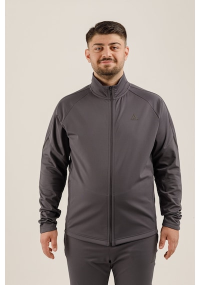 Airlife Power 22 Cr Line Tam Boy Fermuarlı Erkek Büyük Beden Dik Yaka Sweatshirt Smoked Füme