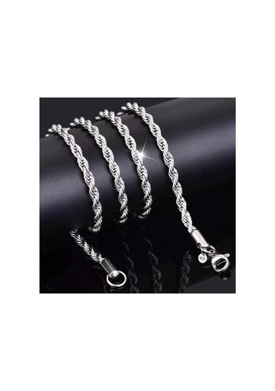 Kolye 925 Ayar Gümüş Burgu Zincir Unisex Diğer