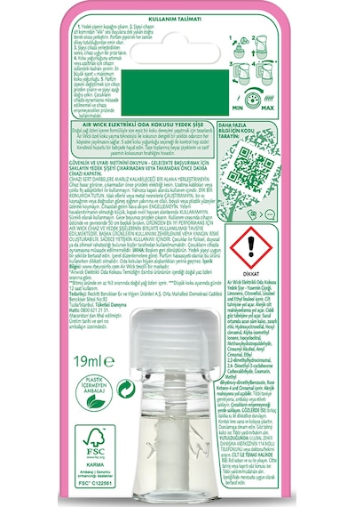 Elektrikli Oda Kokusu Yedek Yasemin Çiçeği + Beyaz Orkide + Sakura Bahçesi + Vanilya Büyüsü 4x19 Ml Karışık