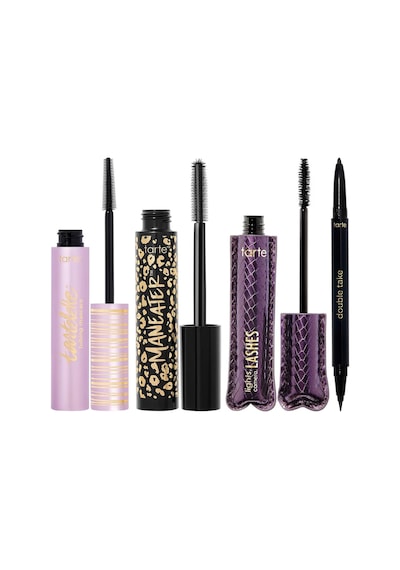 Tarte Tartelette Tubing Maskara + Double Take Eyeliner + Maneater Maskara + Lights Lashes Camera 4'ü 1 Arada Maskara