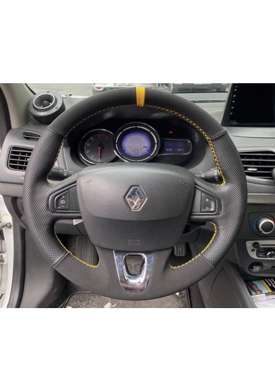 Fluence Megane 3 Scenic Direksiyon Kılıfı Araca Özel Siyah
