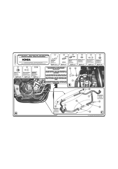 Kappa Kn369 Honda Cbf 600S -600N 04-12 Koruma Demiri N11.584