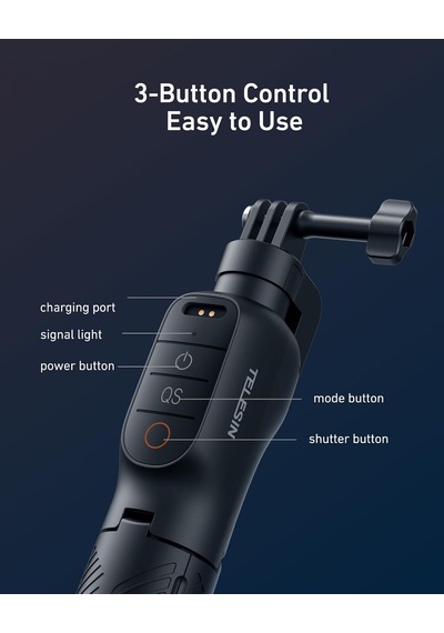 Bluetooth Yüzen Selfie Çubuğu Tripod, Djı Osmo Action 6 5 Pro 4 İçin Su Geçirmez Uzatılabilir 3'ü 1 Arada El Kavr