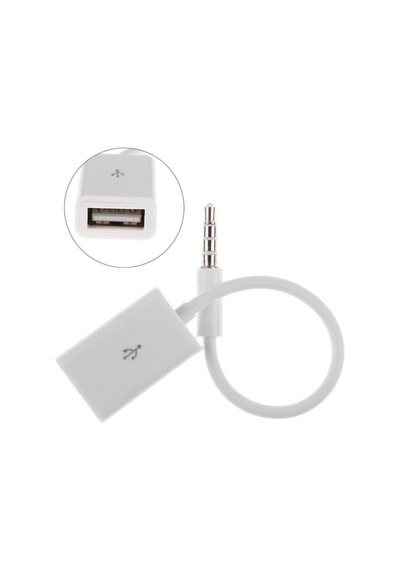 Usb To Aux Kablo Stereo Dişi Ses 3.5mm Mp3 Player Telefon Otg Kulaklık