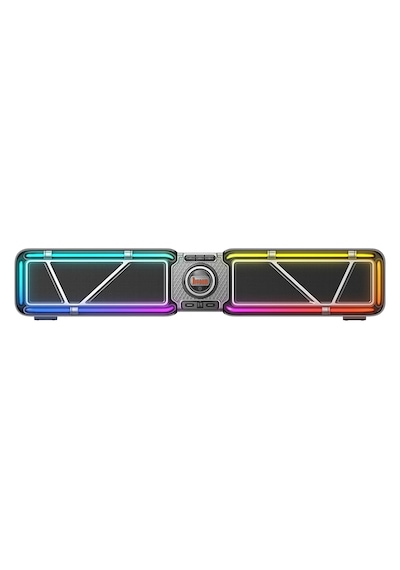 Divoom D-base 30w Masaüstü Bluetooth Gaming Hoparlör, Rgb Işıklı, Çift Portlu 35w Hızlı Şarj, Usb/au