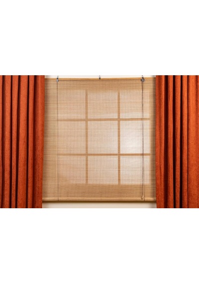 Olympos Ahşap Bambu Stor Perde 150 X 180 Çok Renkli