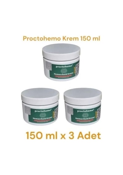 Proctohemo Krem 150 Ml - Hemorrhoid Cream X 3 Adet