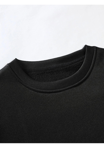 Adrift Manfinity Sporsity Letter Graphic Sweatshirt Siyah Siyah