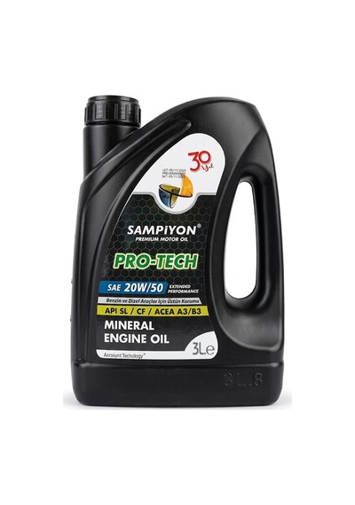 Şampiyon Pro-Gas 20W-50 Lpg Motor Yağı 3 L