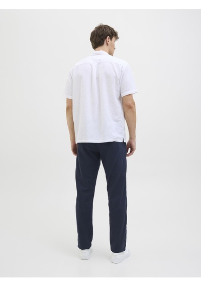 Jack & Jones Erkek Keten Karisimli Rahat Kesim Pantolon - Kane - 12274977 Lacivert