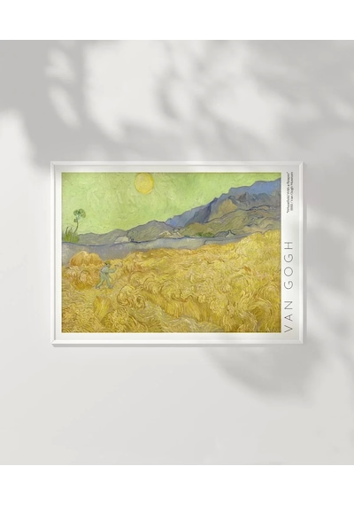 Çerçevesiz Poster Vincent Van Gogh Buğday Tarlası Ve Orakçı