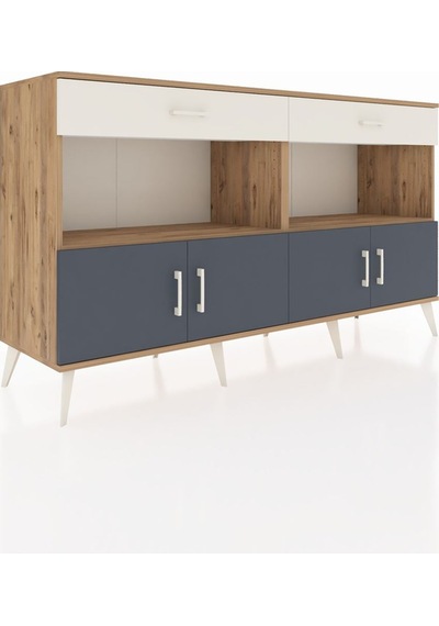 Hyperion Konsol 2 Raflı 2 Çekmeceli 4 Kapaklı 176x44x99 Çam-antra Çam-antrasit/aytaşı Hyperion Konsol 2 Raflı 2 Çekmeceli 4 Kapaklı 176x44x99 Çam-antra Çam-antrasit/aytaşı