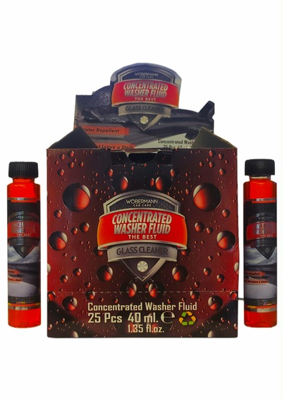 Wöbermann Oto Konsantre Cam Suyu Temizleme Sabunu (Özel Kutusunda) 25 x 40 ML