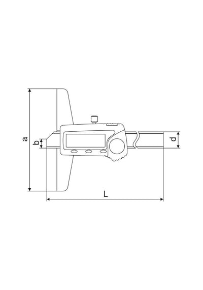 Fett 0-200mm Pld Ekonomik Tip Dijital Derinlik Kumpası