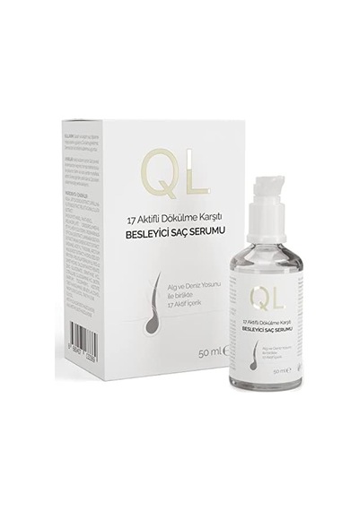 Ql 17 Aktifli Saç Dökülmesine Karşı Serum Alg Ve Deniz Yosunu İçerikli Besleyici Saç Serumu