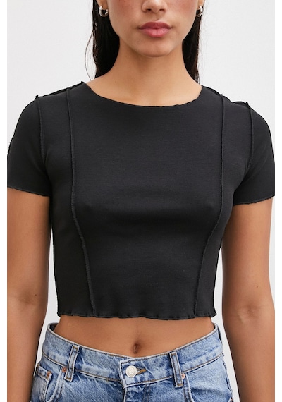 Never More Kısa Kol T-shirt Siyah