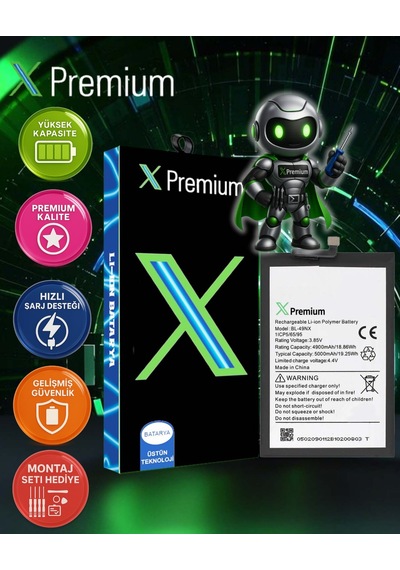 Xpremium Infinix Hot 30i Bl-49nx Batarya 5000 Mah Süper Yüksek Kapasiteli Güçlendirilmiş Pil