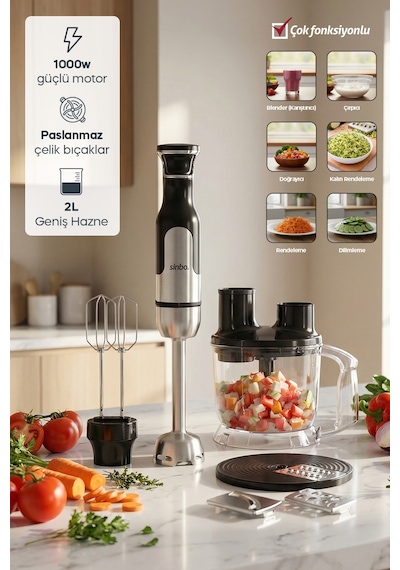 Sinbo SHB-7534 1000 W El Blender Seti