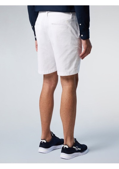 North Sails Star Regular Fit Chino Erkek Şort-33515 Beyaz