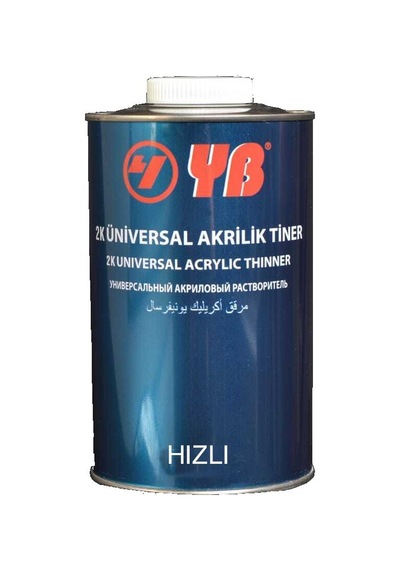 Yb 2K Universal Akrilik Tiner Hızlı 1 Litre