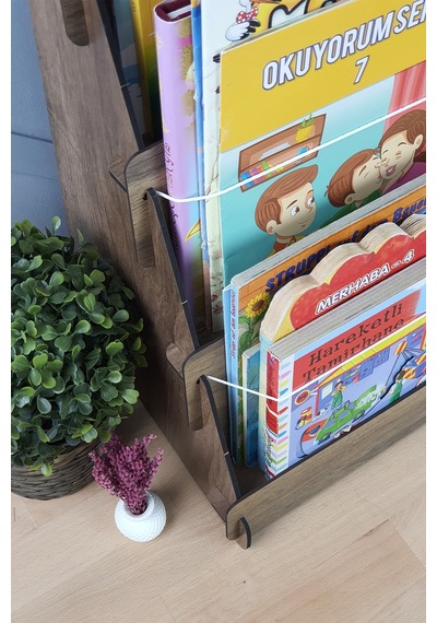 Lucky Montessori Ahşap Çocuk Odası 4 Raflı Kitaplık Ceviz - 271488171 Ceviz Lucky Montessori Ahşap Çocuk Odası 4 Raflı Kitaplık Ceviz - 271488171 Ceviz