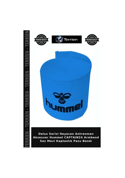 Delux Serisi Heyecan Antrenman Aksesuar Hummel Captaın24 Armband Sax Mavi Kaptanlık Pazu Bandı