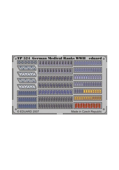 Eduard Tp524 1/35 Ölçek, German Medical Ranks Wwıı Maket