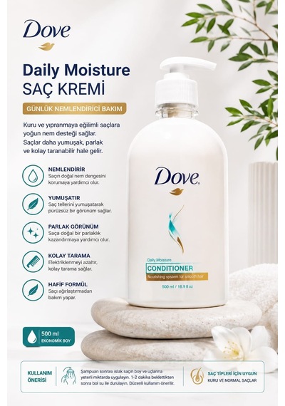 Dove Daily Moisture Saç Kremi 500 Ml