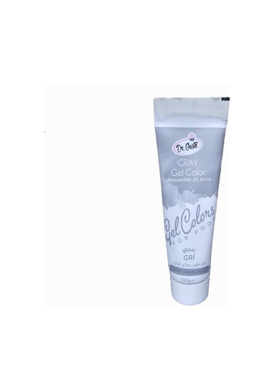 Dr Gusto Konsantre Jel Gıda Boyası Tüp 100gr Gri