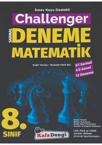 8. Sınıf Matematik Challenger Sarmal Deneme Kafa Dengi Yayınları N11.1234