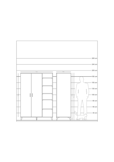 Kronos Dolap 7 Raflı 2 Kapaklı Tek Askılı 132x59x195 Çam-antrasit/antrasit Antrasıt/antrasıt Kronos Dolap 7 Raflı 2 Kapaklı Tek Askılı 132x59x195 Çam-antrasit/antrasit Antrasıt/antrasıt