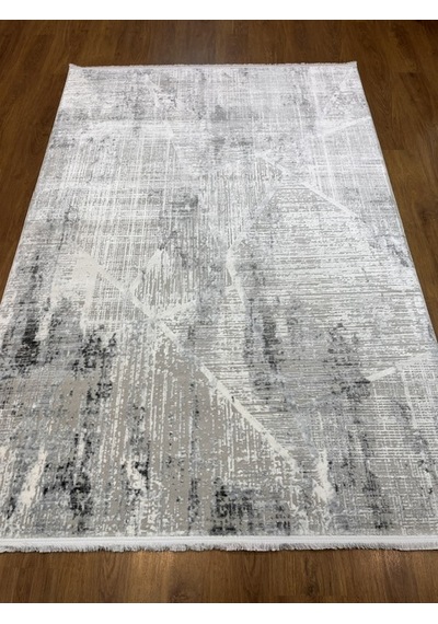 Akrilik Gri Mavi Işıltılı Makina Halısı 160x230 Gri Mavi