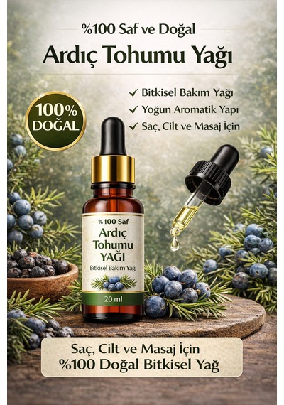 Life Ardıç Tohumu Yağı 20 Ml %100 Doğal Bitkisel Yağ Saç, Cilt Ve Masaj Kullanımı İçin Diğer