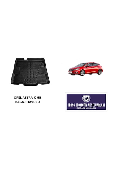 Opel Astra K HB (2015-2020) ile Tam Uyumlu Bagaj Havuzu (Stepneli Araçlar İçin)