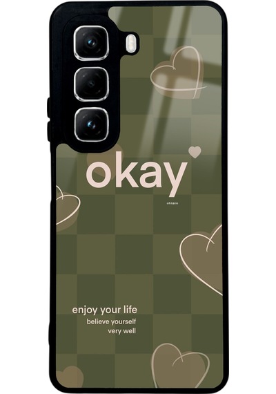 İnfinix Hot 50 Enjoy Your Life Tasarımlı Glossy Telefon Kılıfı Çok Renkli
