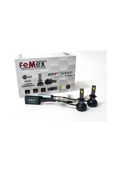 H1 Led Xenon Led Headlight Femex Gt Nano Csp Lextar